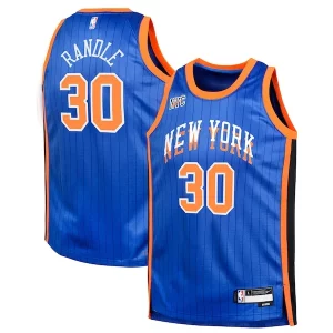 Incantevole Julius Randle New York Knicks Nike Youth Swingman Replica Jersey City Edition Blue  per i Fan Veri
