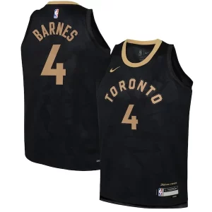 Accattivante Stupendo Scottie Barnes Toronto Raptors Nike Youth 2022/23 Swingman Jersey City Edition Black  per i Fan Veri