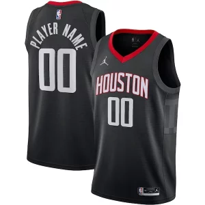 Meraviglioso Versatile Houston Rockets Jordan Brand Swingman Custom Jersey Statement Edition Black  per i Fan Veri