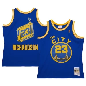 Meraviglioso Jason Richardson Golden State Warriors 2004/05 Hardwood Classics Swingman Jersey Royal  per i Fan Veri