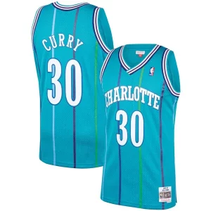 Carino Dell Curry Charlotte Hornets 1992/93 Hardwood Classics Swingman Jersey Teal  per i Fan Veri