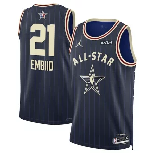 Versatile Lussuoso Joel Embiid Jordan Brand Unisex 2024 NBA All Star Game Swingman Jersey Navy  per i Fan Veri