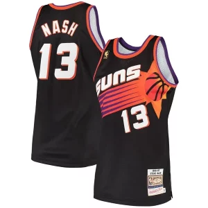 Classico Trendy Prestigioso Steve Nash Phoenix Suns 1996/97 Hardwood Classics Authentic Jersey Black  per i Fan Veri