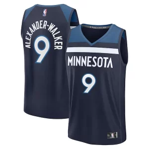 Sofisticato Comodo Magnifico Nickeil Alexander Walker Minnesota Timberwolves Fast Break Replica Player Jersey Icon Edition Navy  per i Fan Veri