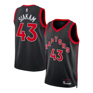Delizioso Lussuoso Pascal Siakam Toronto Raptors Jordan Brand Unisex Swingman Jersey Statement Edition Black  per i Fan Veri