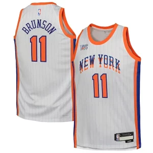 Carino Jalen Brunson New York Knicks Nike Youth 2024/25 Swingman Player Jersey City Edition White  per i Fan Veri