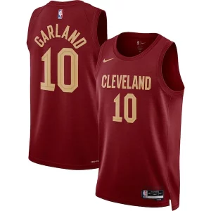 Resistente Moderno Darius Garland Cleveland Cavaliers Nike Unisex Swingman Jersey Icon Edition Wine/White  per i Fan Veri