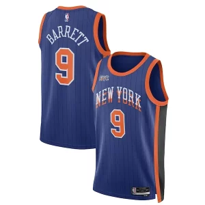 Duraturo Ottimo RJ Barrett New York Knicks Nike Unisex 2023/24 Swingman Jersey Blue City Edition  per i Fan Veri