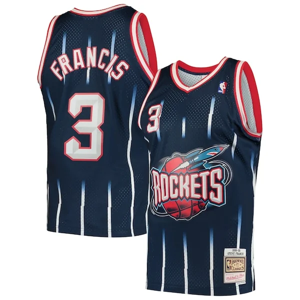 Ottimo Bellissimo Steve Francis Houston Rockets Hardwood Classics Swingman Jersey Navy per i Fan Veri
