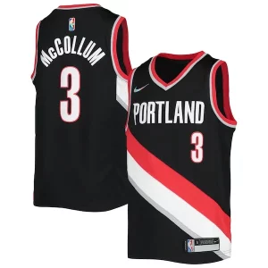Carino Duraturo C.J. McCollum Portland Trail Blazers Nike Youth 2021/22 Diamond Swingman Jersey Icon Edition Black  per i Fan Veri