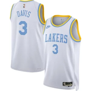 Delizioso Splendido Fascinante Anthony Davis Los Angeles Lakers Nike Swingman Jersey Classic Edition White  per i Fan Veri