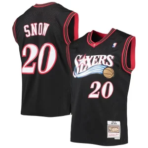 Meraviglioso Eric Snow Philadelphia 76ers 2000/01 Hardwood Classics Swingman Jersey Black  per i Fan Veri