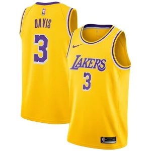 Ottimo Anthony Davis Los Angeles Lakers Nike 2019/20 Swingman Jersey Gold Icon Edition  per i Fan Veri