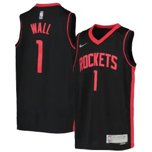 Incantevole John Wall Houston Rockets Nike Youth 2020/21 Swingman Player Jersey Earned Edition Black  per i Fan Veri
