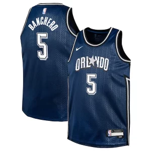 Meraviglioso Fascinante Classico Paolo Banchero Orlando Magic Nike Youth Swingman Replica Jersey City Edition Navy  per i Fan Veri