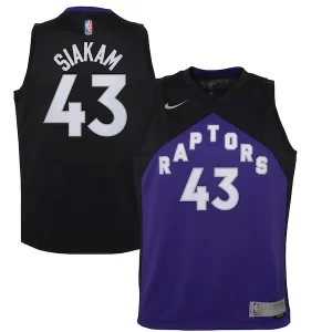 Versatile Pascal Siakam Toronto Raptors Nike Youth 2020/21 Swingman Player Jersey Black/Purple Earned Edition  per i Fan Veri