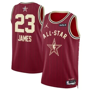 Fascinante Gorgeous LeBron James Jordan Brand Unisex 2024 NBA All Star Game Swingman Jersey Crimson  per i Fan Veri
