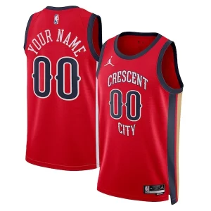 Robusto Gorgeous New Orleans Pelicans Jordan Brand Unisex Swingman Custom Jersey Red Statement Edition  per i Fan Veri