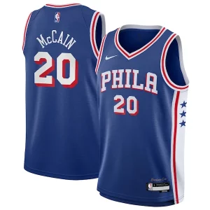 Cool Gorgeous Attraente Jared McCain Philadelphia 76ers Nike Youth Swingman Jersey Icon Edition Royal  per i Fan Veri
