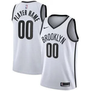 Splendido Brooklyn Nets Nike 2020/21 Swingman Custom Jersey Association Edition White  per i Fan Veri