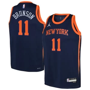 Fascinante Jalen Brunson New York Knicks Jordan Brand Youth Swingman Jersey Statement Edition Navy  per i Fan Veri