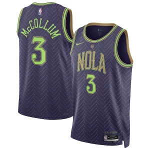 Comodo CJ McCollum New Orleans Pelicans Nike Unisex 2024/25 Swingman Player Jersey City Edition Purple  per i Fan Veri