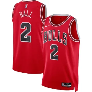 Bellissimo Elegante Accattivante Lonzo Ball Chicago Bulls Nike Unisex Swingman Jersey Icon Edition Red  per i Fan Veri