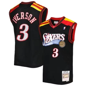 Pratico Stupendo Allen Iverson Philadelphia 76ers Hardwood Classics 2006/07 Swingman Jersey Black  per i Fan Veri