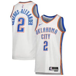 Ottimo Shai Gilgeous Alexander Oklahoma City Thunder Nike Unisex Swingman Jersey Association Edition White  per i Fan Veri