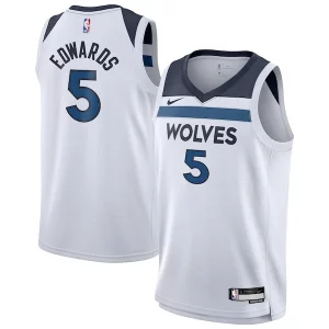 Bellissimo Raffinato Anthony Edwards Minnesota Timberwolves Nike Youth Swingman Jersey Association Edition White  per i Fan Veri
