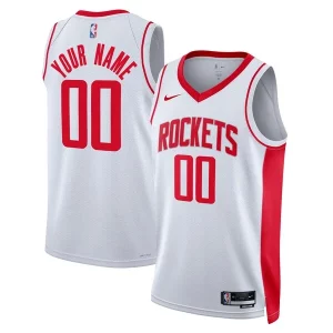 Splendido Houston Rockets Nike Unisex Swingman Custom Jersey White Association Edition  per i Fan Veri