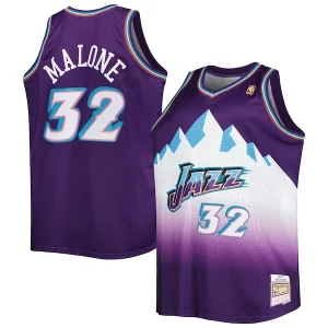Elegante Magnifico Duraturo Karl Malone Utah Jazz Big & Tall Hardwood Classics 1996/97 Swingman Jersey Purple/White  per i Fan Veri