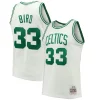 Magnifico Larry Bird Boston Celtics Hardwood Classics 1985/86 Swingman Jersey White/Kelly Green  per i Fan Veri