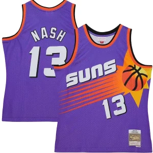 Fascinante Steve Nash Phoenix Suns Hardwood Classics 1996/97 Tropical Swingman Jersey Purple  per i Fan Veri