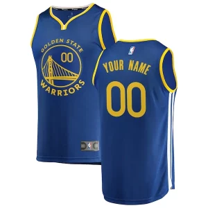 Versatile Golden State Warriors Youth 2019/20 Fast Break Custom Replica Jersey Royal Icon Edition  per i Fan Veri