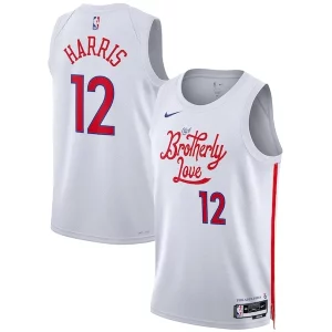 Attraente Tobias Harris Philadelphia 76ers Nike Unisex 2022/23 Swingman Jersey City Edition White  per i Fan Veri
