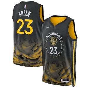 Accattivante Draymond Green Golden State Warriors Nike Unisex 2022/23 Swingman Jersey City Edition Black  per i Fan Veri