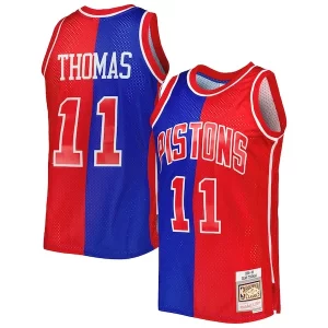 Versatile Carino Raffinato Isiah Thomas Isiah Thomas Hardwood Classics 1988/89 Split Swingman Jersey Blue/Red  per i Fan Veri