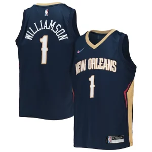 Incantevole Zion Williamson New Orleans Pelicans Nike Youth 2021/22 Diamond Swingman Jersey Icon Edition Navy  per i Fan Veri