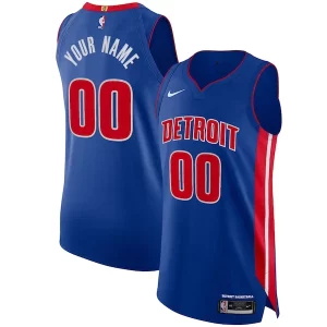 Cool Fascinante Comodo Detroit Pistons Nike Authentic Custom Jersey Blue Icon Edition  per i Fan Veri