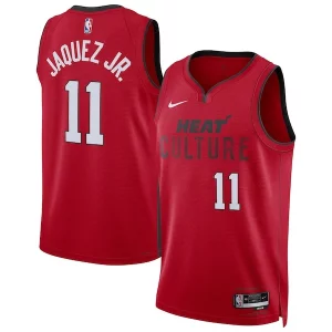 Elegante Meraviglioso Jaime Jaquez Jr. Miami Heat Nike Unisex 2024/25 Swingman Player Jersey City Edition Red  per i Fan Veri