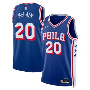 Sofisticato Elegante Jared McCain Philadelphia 76ers Nike Swingman Jersey Icon Edition Royal  per i Fan Veri