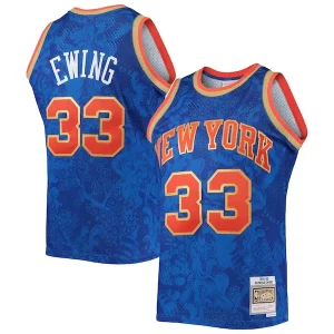 Stupendo Patrick Ewing New York Knicks Hardwood Classics 1991/92 Lunar New Year Swingman Jersey Blue  per i Fan Veri