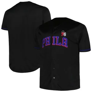Robusto Stupendo Philadelphia 76ers Profile Big & Tall Pop Jersey Black  per i Fan Veri