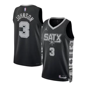 Raffinato Gorgeous Meraviglioso Keldon Johnson San Antonio Spurs Jordan Brand Unisex Swingman Jersey Statement Edition Black  per i Fan Veri