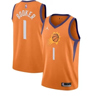 Ottimo Devin Booker Phoenix Suns Jordan Brand 2020/21 Swingman Jersey Statement Edition Orange  per i Fan Veri