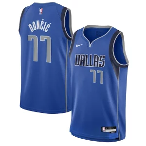 Cool Lussuoso Prestigioso Luka Dončić Dallas Mavericks Nike Youth Swingman Jersey Icon Edition Blue  per i Fan Veri