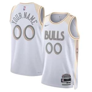 Gorgeous Duraturo Chicago Bulls Nike Unisex 2024/25 Custom Swingman Jersey City Edition White  per i Fan Veri