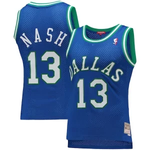 Raffinato Resistente Steve Nash Dallas Mavericks Women's 1998/99 Hardwood Classics Swingman Jersey Blue  per i Fan Veri