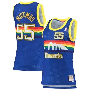 Accattivante Bellissimo Magnifico Dikembe Mutombo Denver Nuggets Women's 1991/92 Hardwood Classics Swingman Jersey Royal  per i Fan Veri